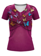 "Kipepeo" V-Neck T-Shirt