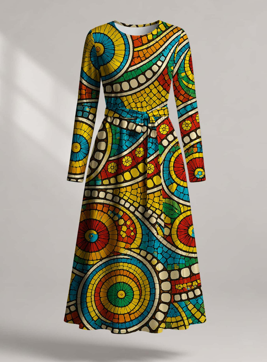 "Taji" Viscose Midi Dress