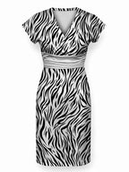 "Milia" Cap Sleeve Midi Dress