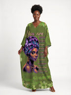 Green Orchid Kaftan Dress Promo