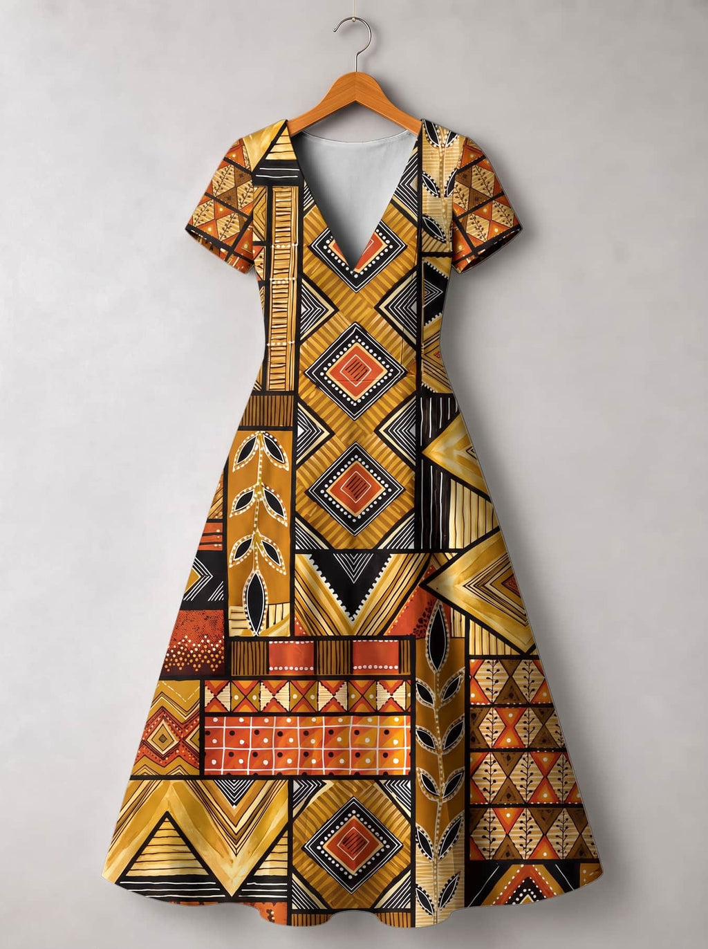 "Ardhi" Short Sleeve Maxi Dress