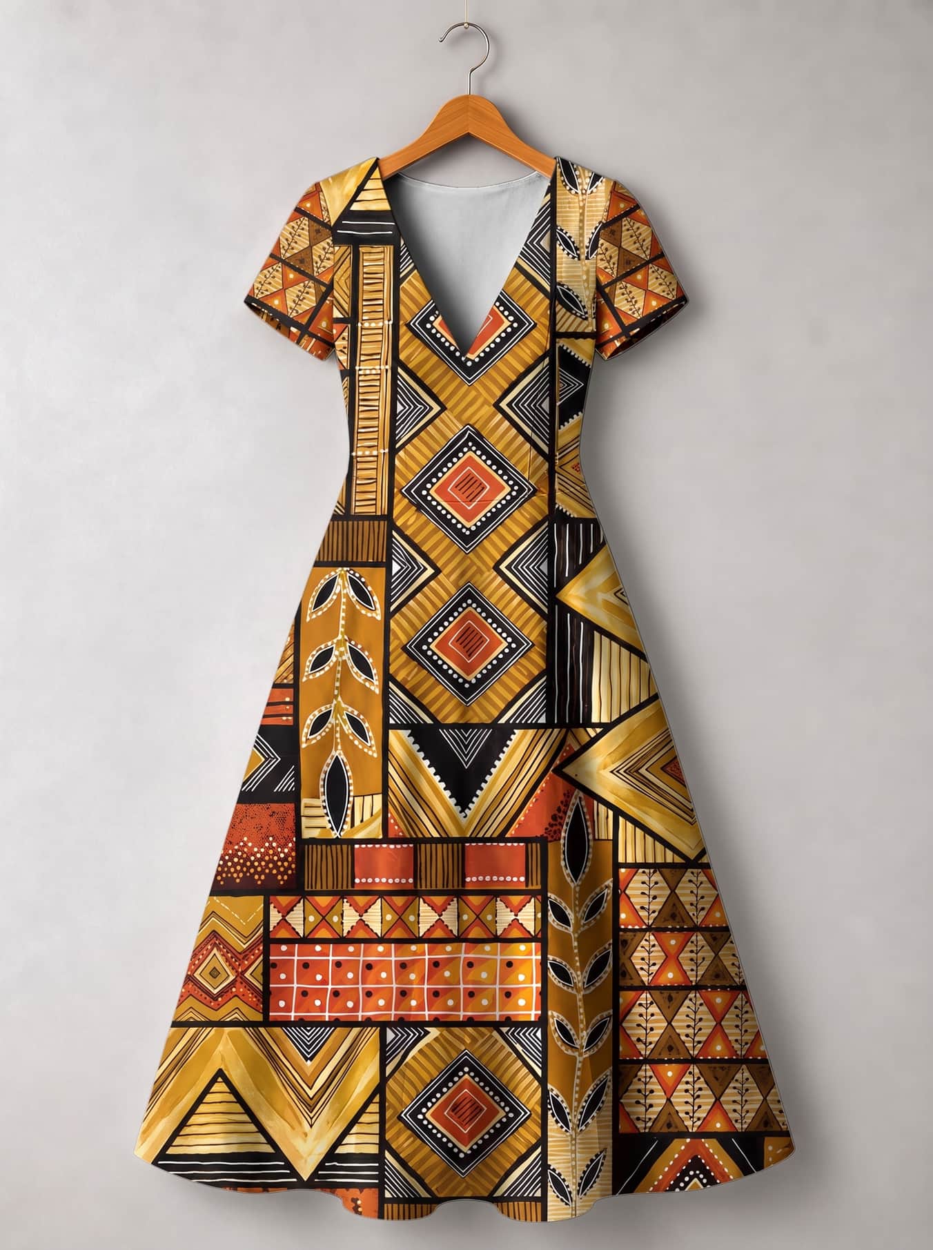 "Ardhi" Short Sleeve Maxi Dress