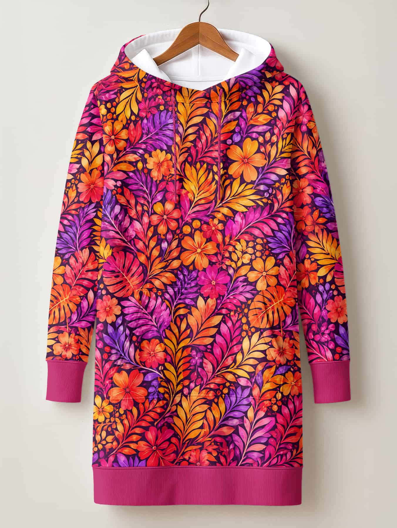 "Waridi" Hoodie Dress