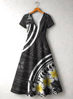 "Melia" Short Sleeve Maxi Dress