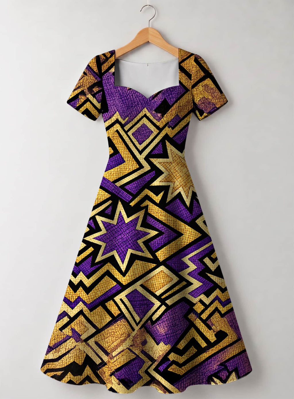 "Sheba" Sweetheart Midi Dress