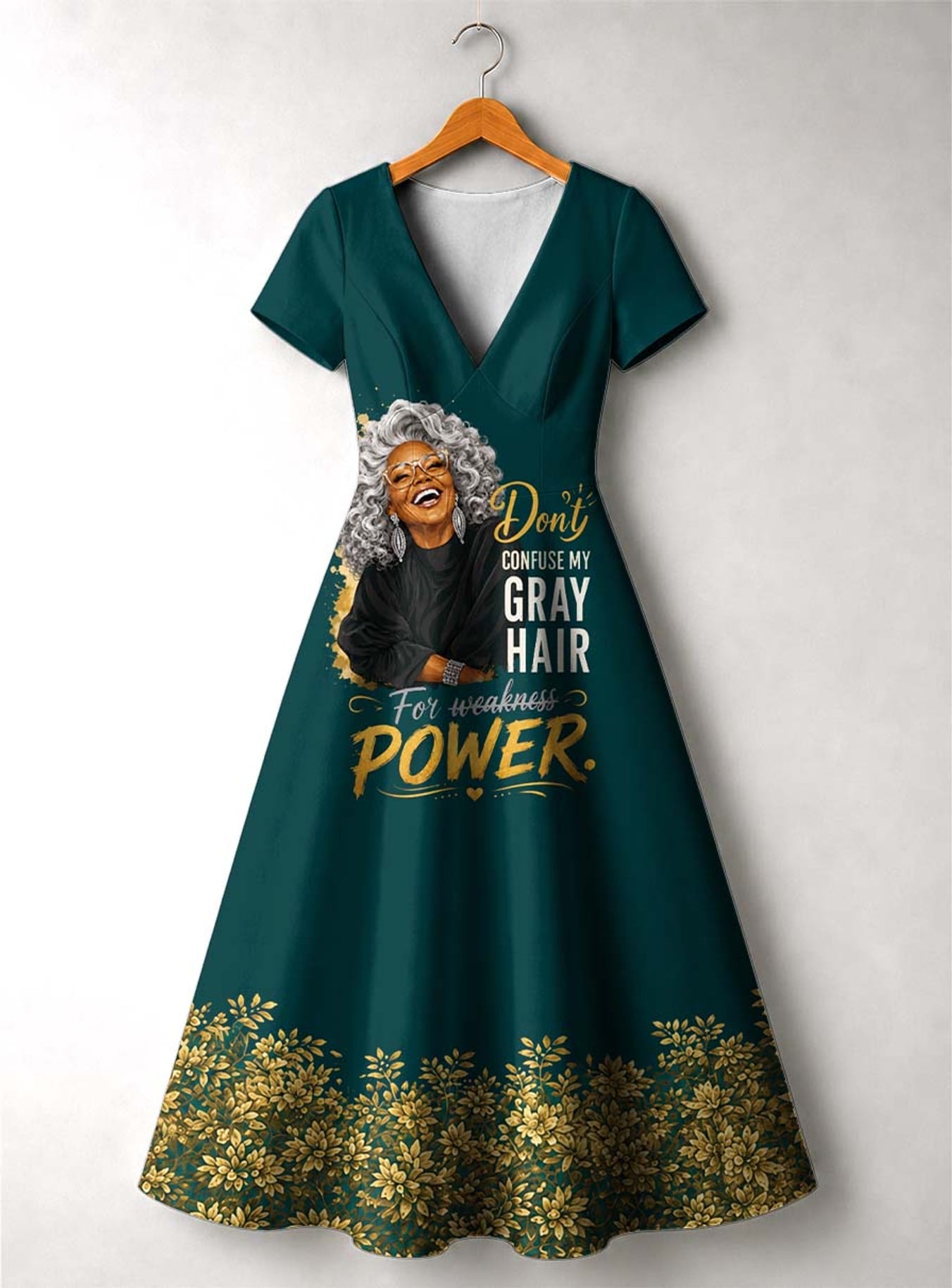 "Imara" Short Sleeve Maxi Dress
