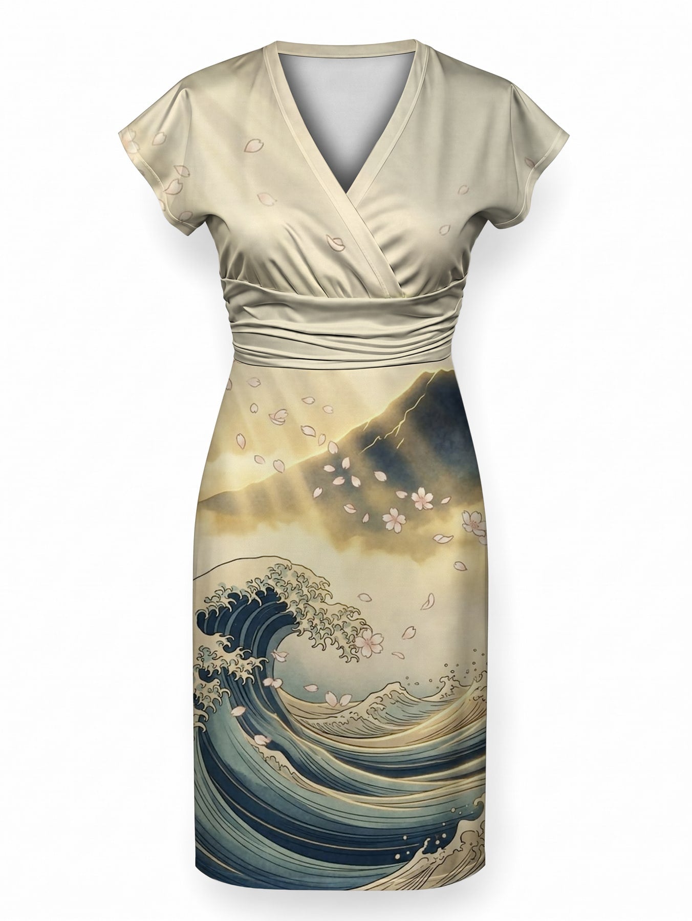 "Wimbi" Cap Sleeve Midi Dress