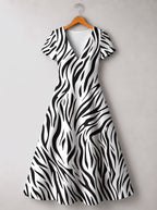 "Milia" Short Sleeve Maxi Dress