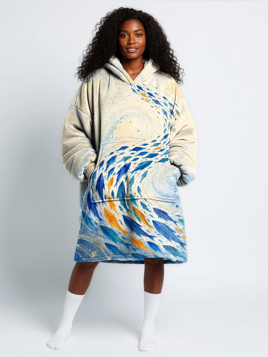 "Samaki" Blanket Hoodie