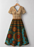 "Mto" V Neck Midi Dress