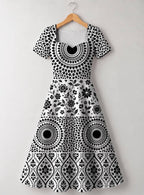 "Mwanga" Sweetheart Midi Dress
