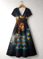 "Badass" Short Sleeve Maxi Dress