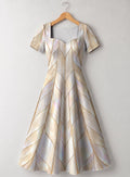 "Kaure" Sweetheart Midi Dress
