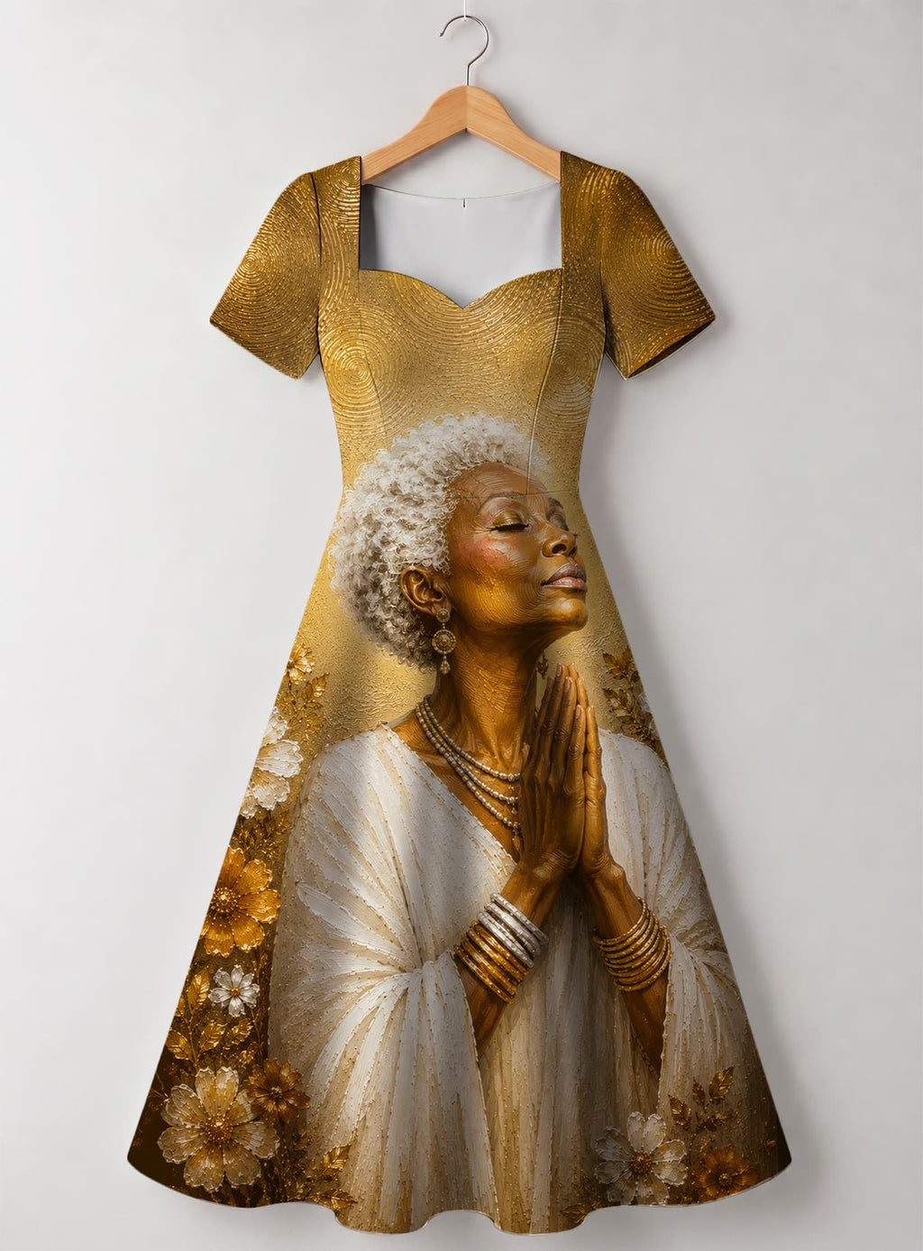 "Shukrani" Sweetheart Midi Dress