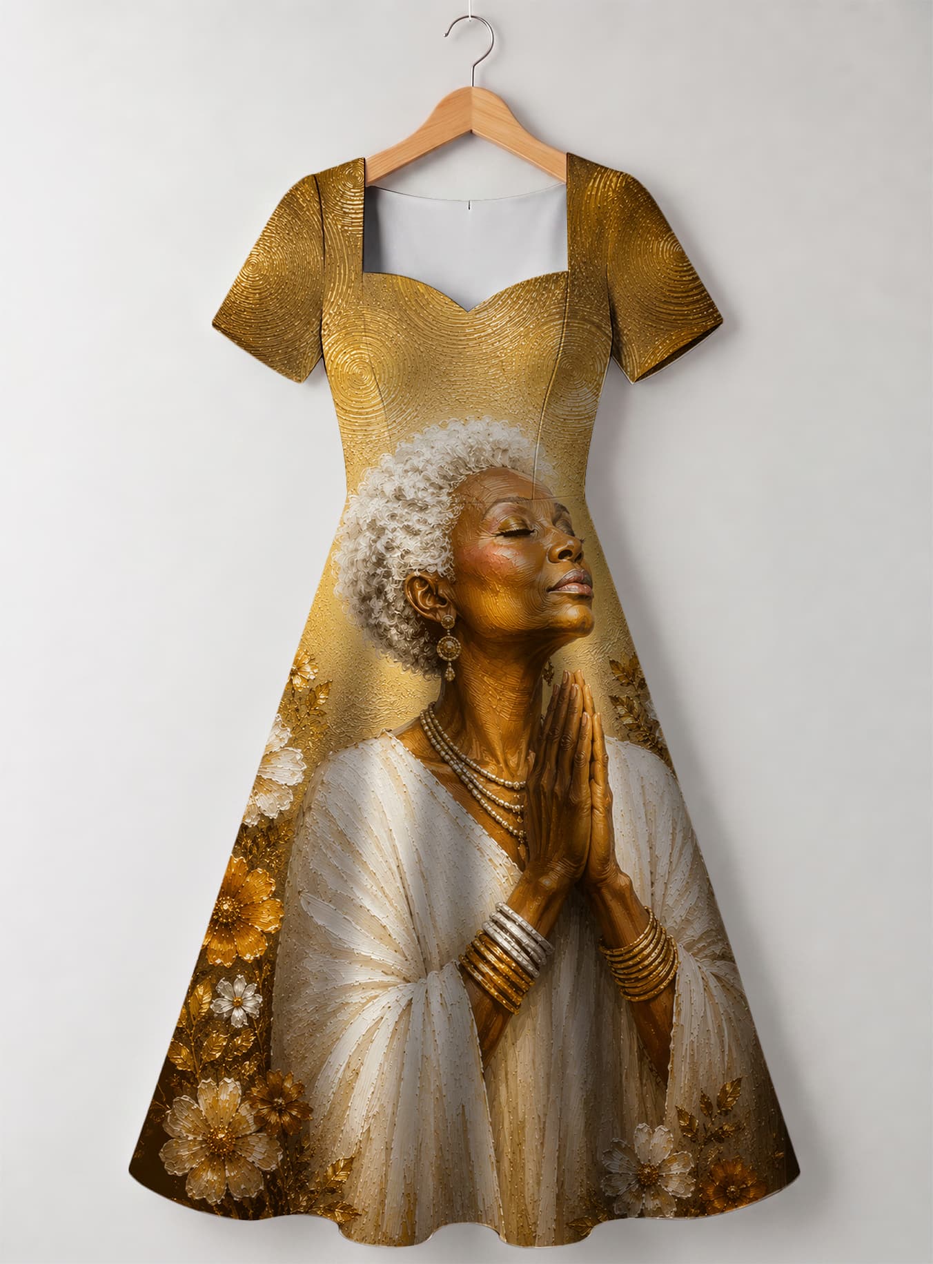 "Shukrani" Sweetheart Midi Dress