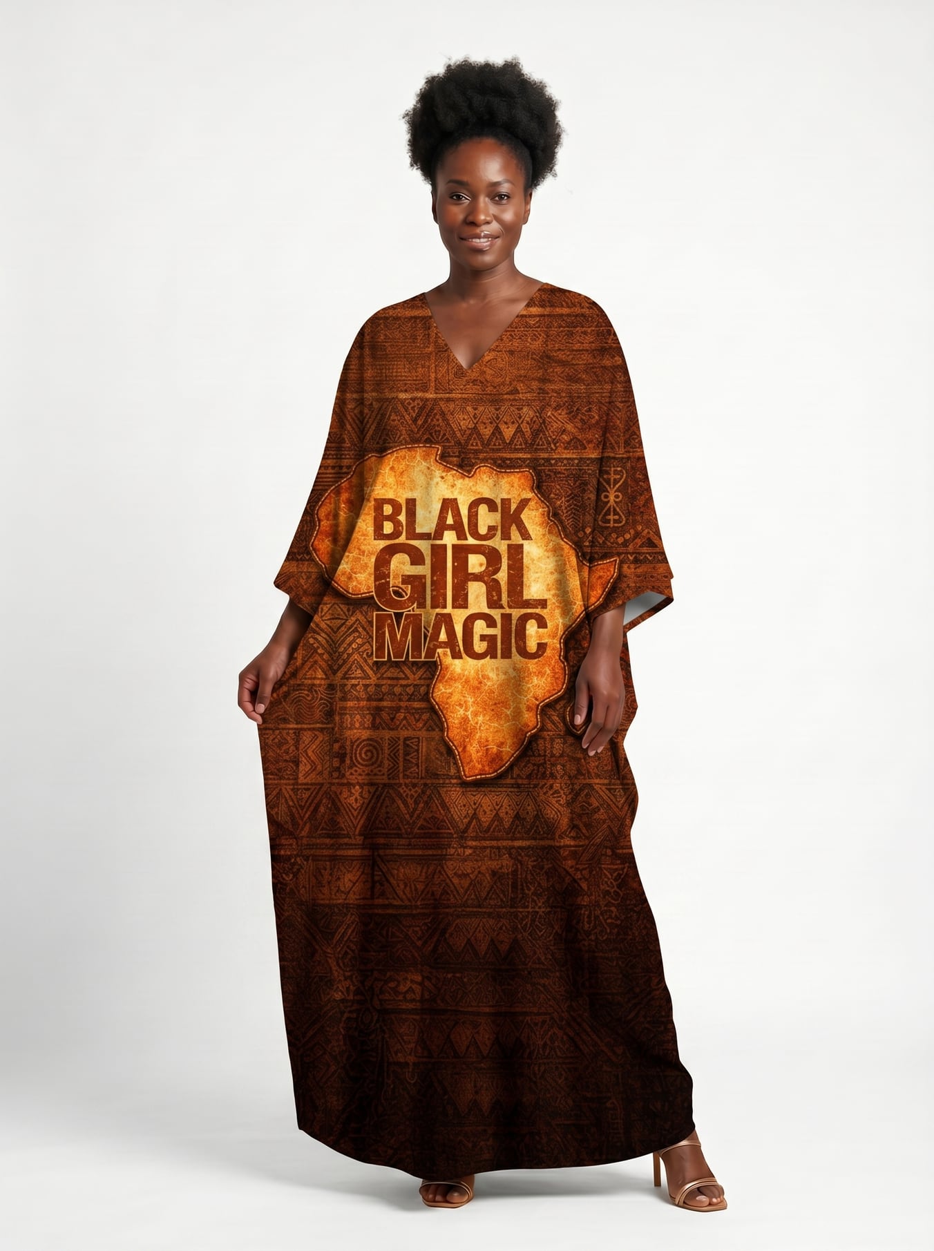 Black Girl Magic Kaftan Dress