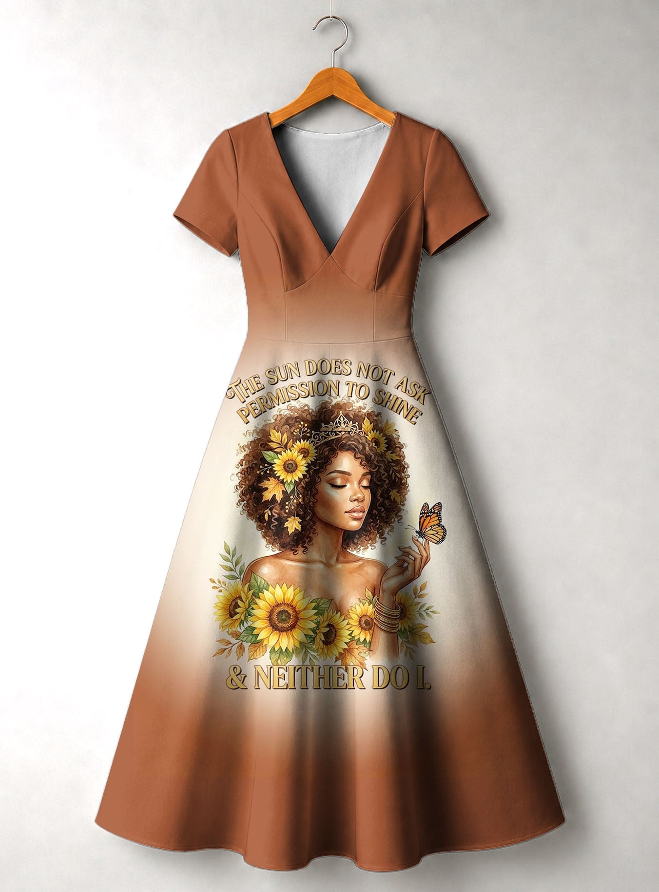 "Shine Unbound" Short Sleeve Maxi Dress