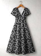 "Duara" Short Sleeve Maxi Dress