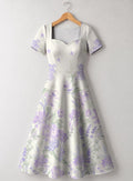 "Urujuani" Sweetheart Midi Dress