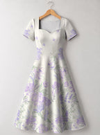 "Urujuani" Sweetheart Midi Dress