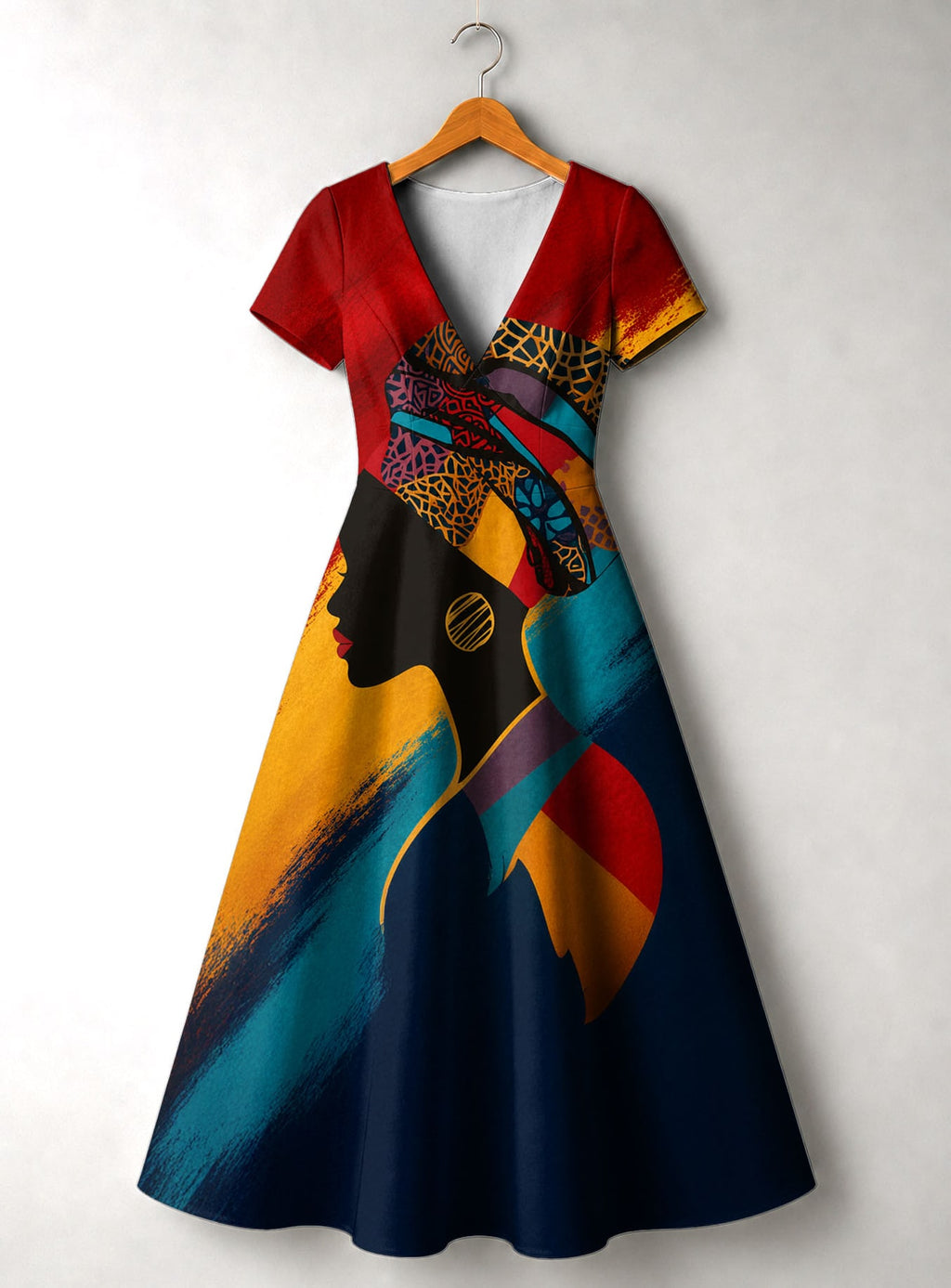 "Nala" Short Sleeve Maxi Dress