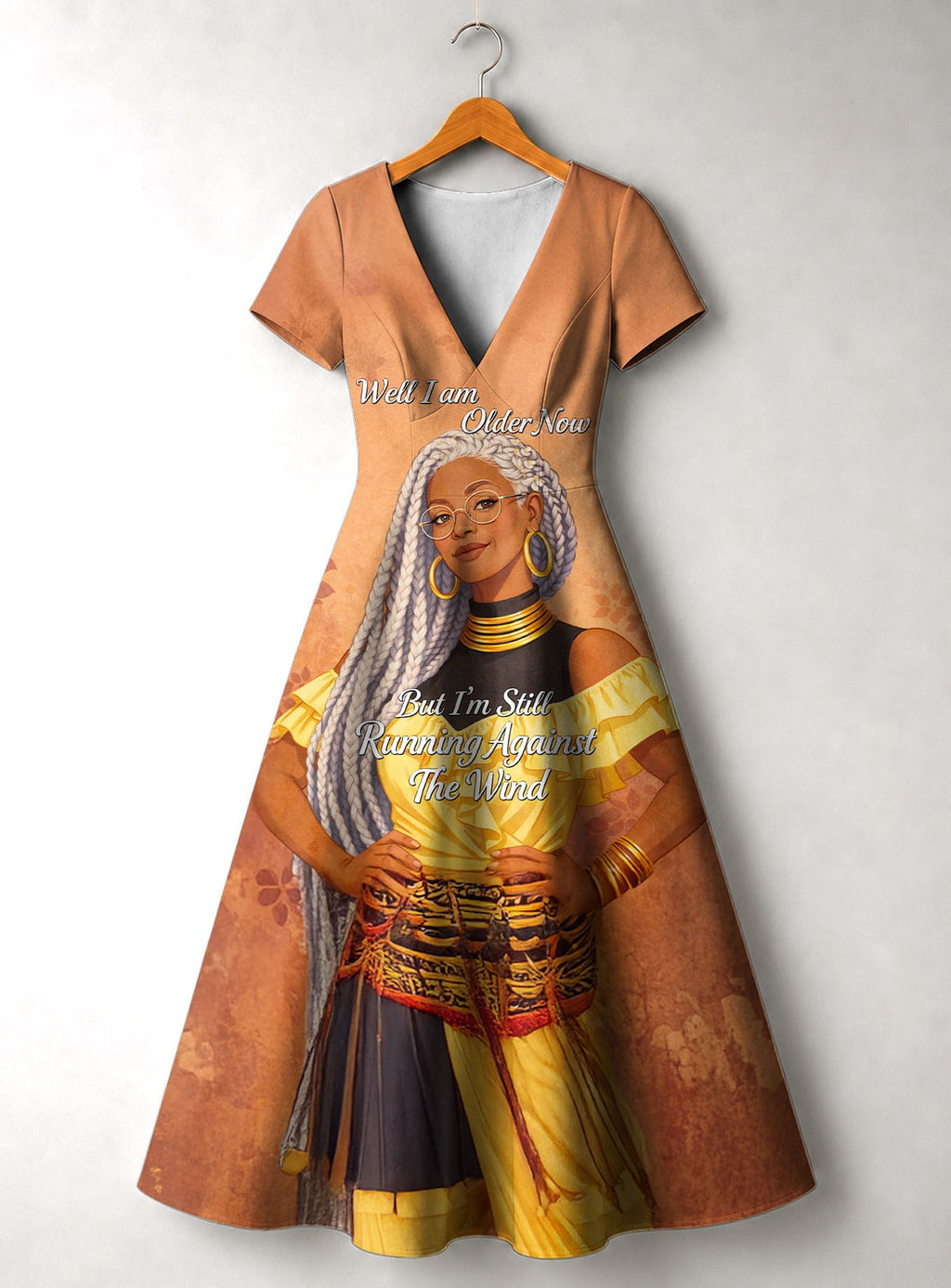 "Shujaa" Short Sleeve Maxi Dress
