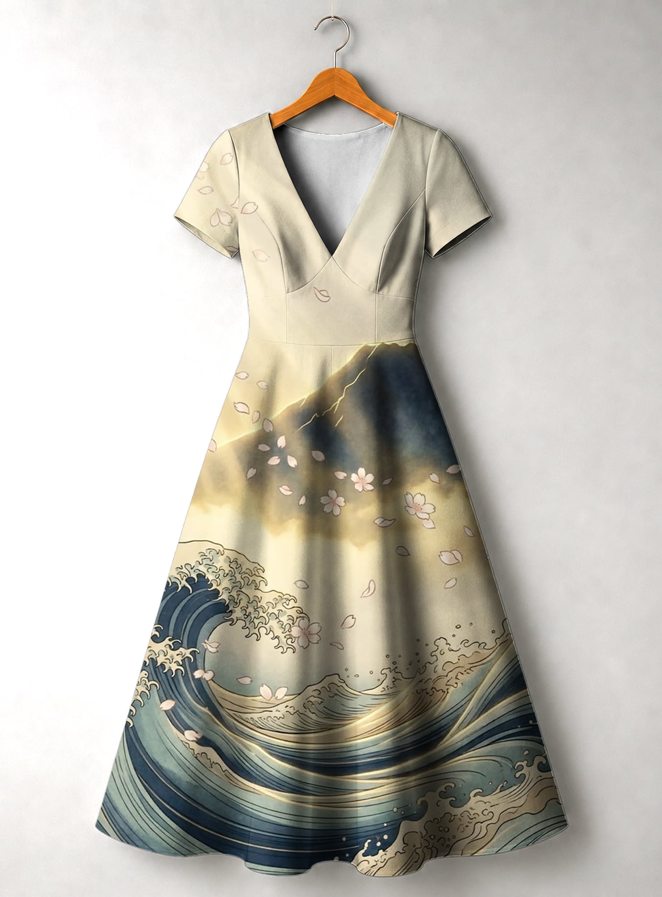 "Wimbi" Short Sleeve Maxi Dress