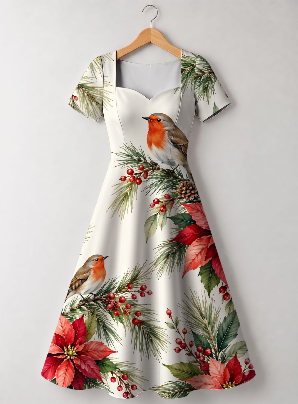 "Shomoro" Sweetheart Midi Dress Promo