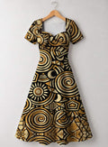 "Sahara" Sweetheart Midi Dress
