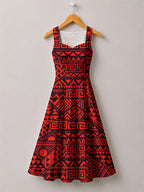 "Shaka" Burgundy Corset Dress