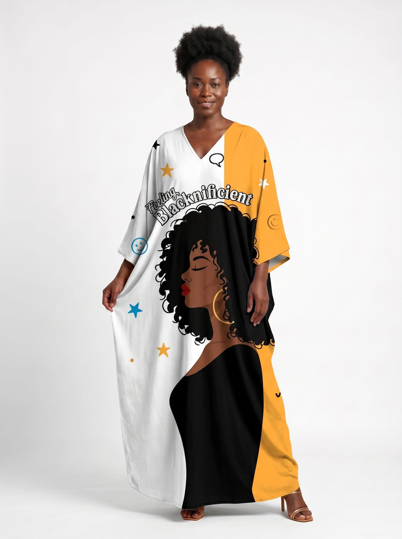 Feeling Blacknificient Kaftan Dress