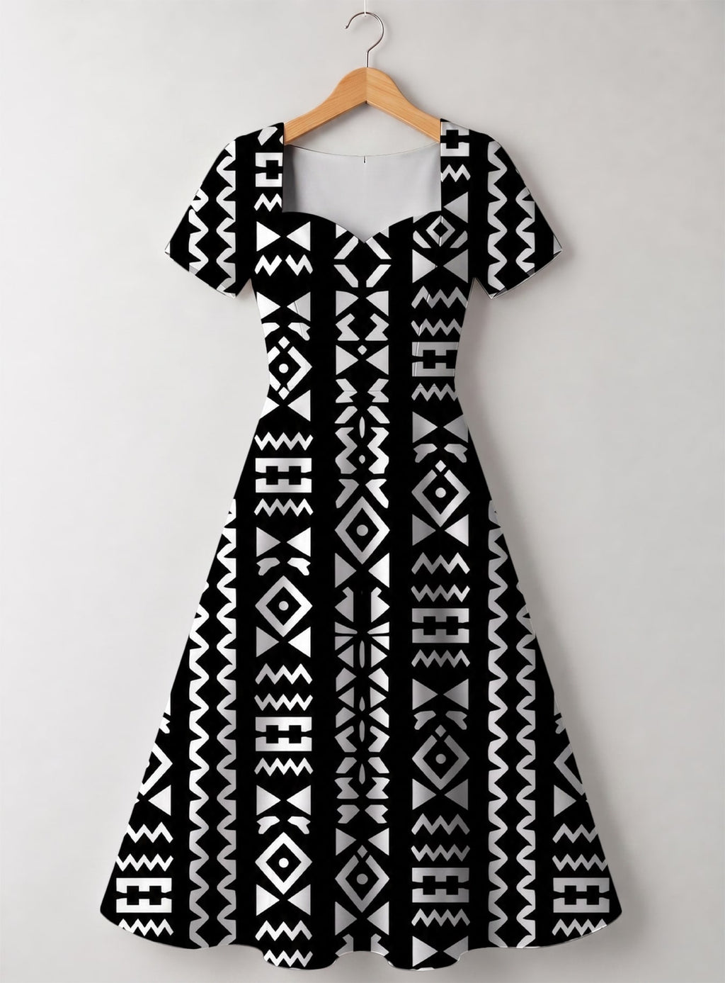 "Kuba" Sweetheart Midi Dress