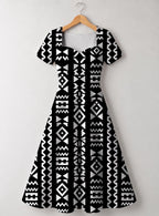 "Kuba" Sweetheart Midi Dress