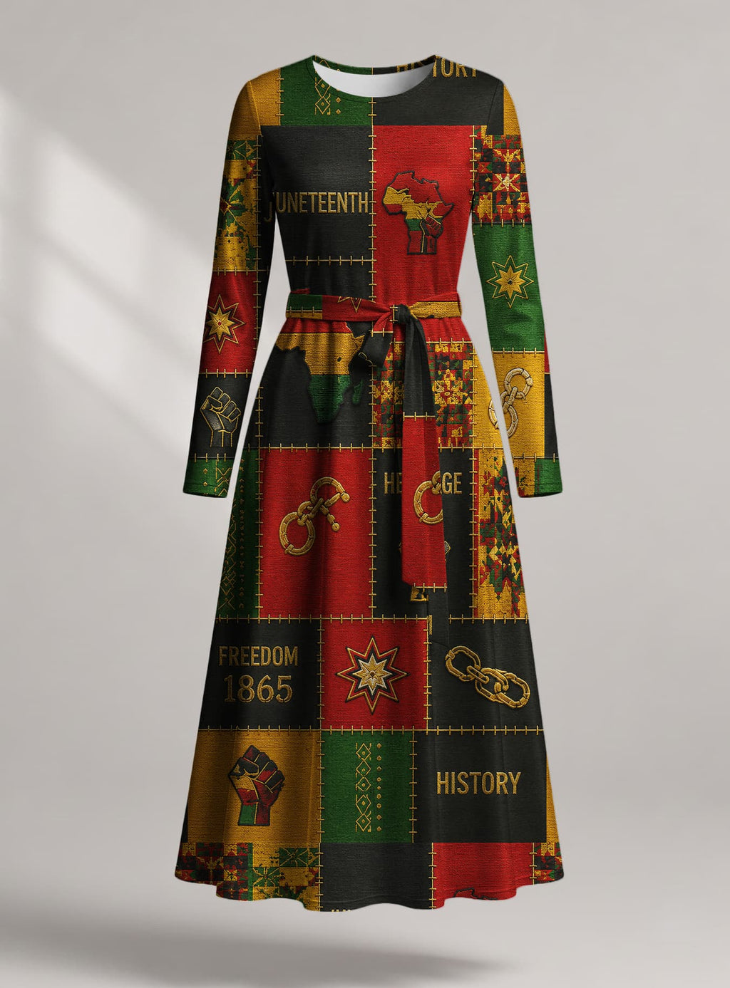 "Kumbuka" Viscose Midi Dress