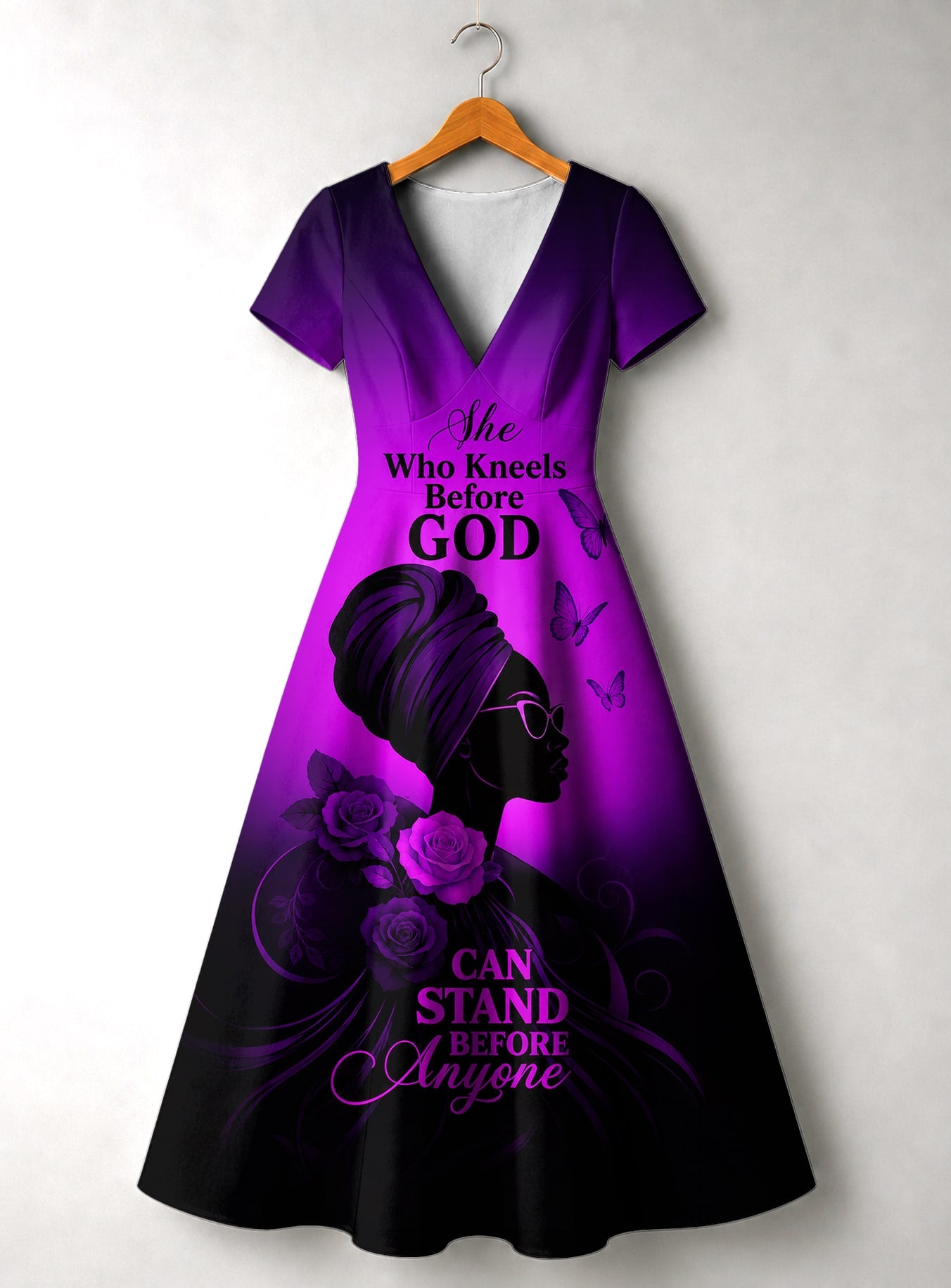 "Selah" Purple Short Sleeve Maxi Dress