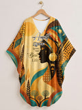 "August Queen Best Life" Kaftan Dress