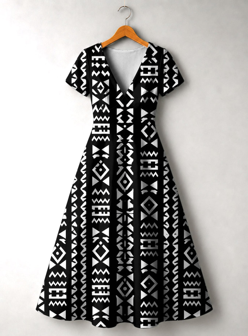 "Kuba" Short Sleeve Maxi Dress