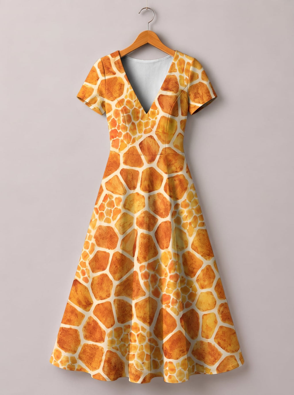 "Twiga" Short Sleeve Maxi Dress