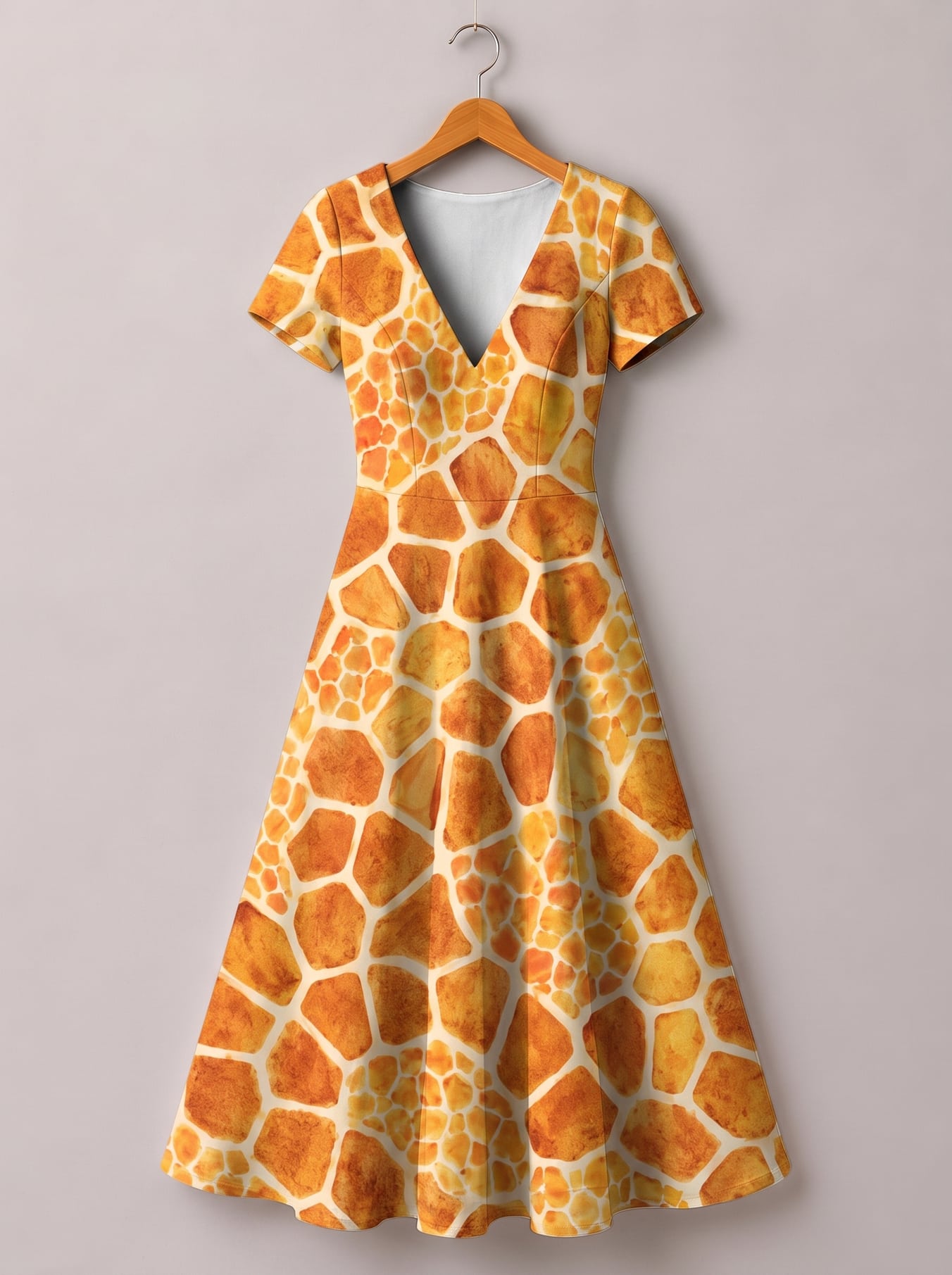 "Twiga" Short Sleeve Maxi Dress