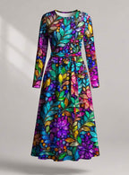 "Upinde" Viscose Midi Dress