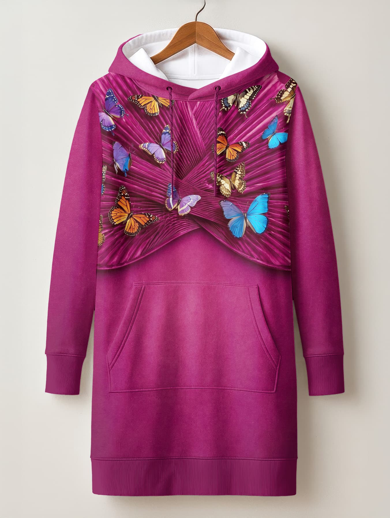"Kipepeo" Hoodie Dress