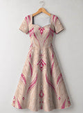 "Vito" Sweetheart Midi Dress