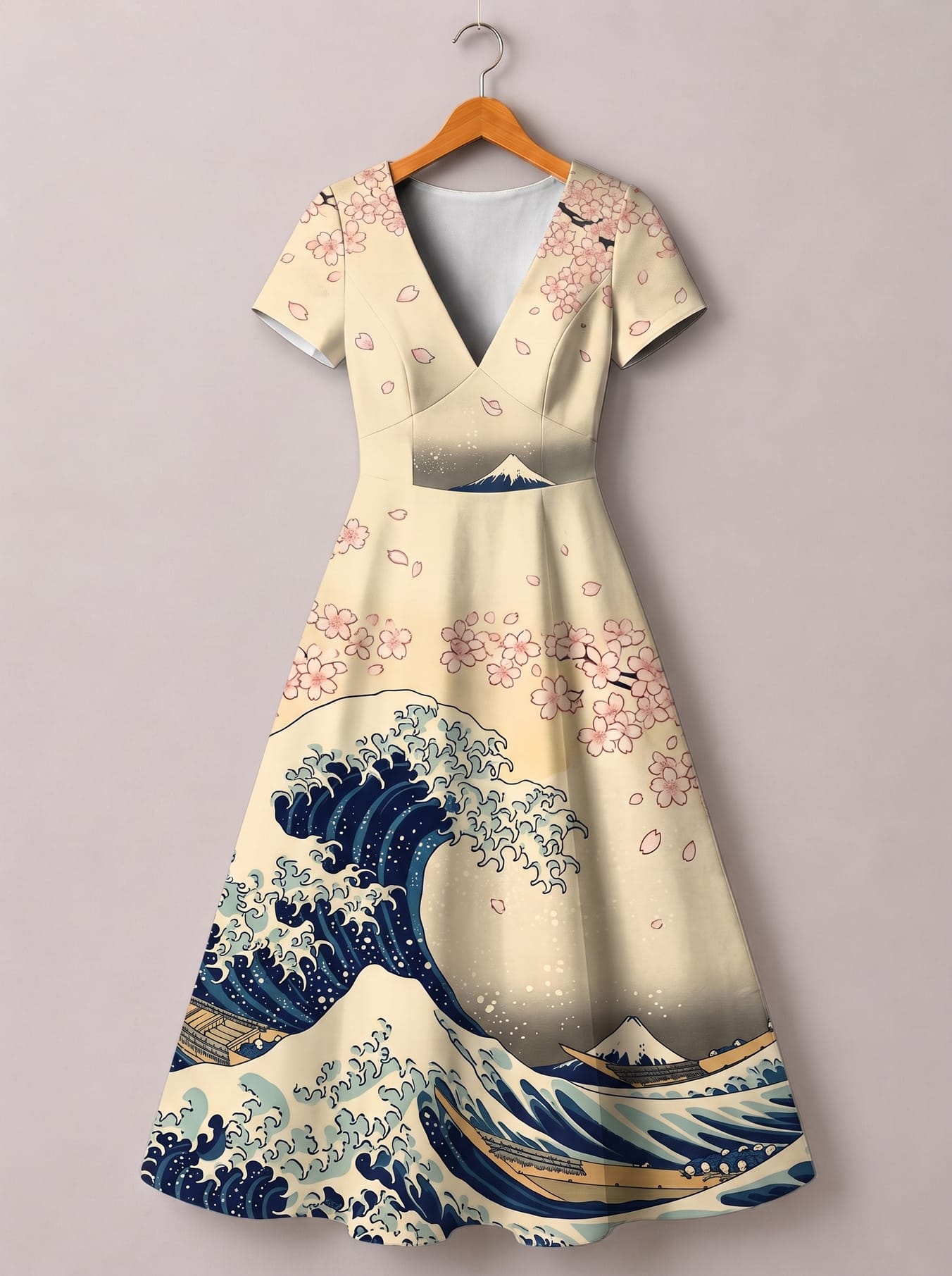 "Wimbi" Short Sleeve Maxi Dress