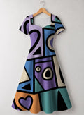 "Sanaa" Sweetheart Midi Dress