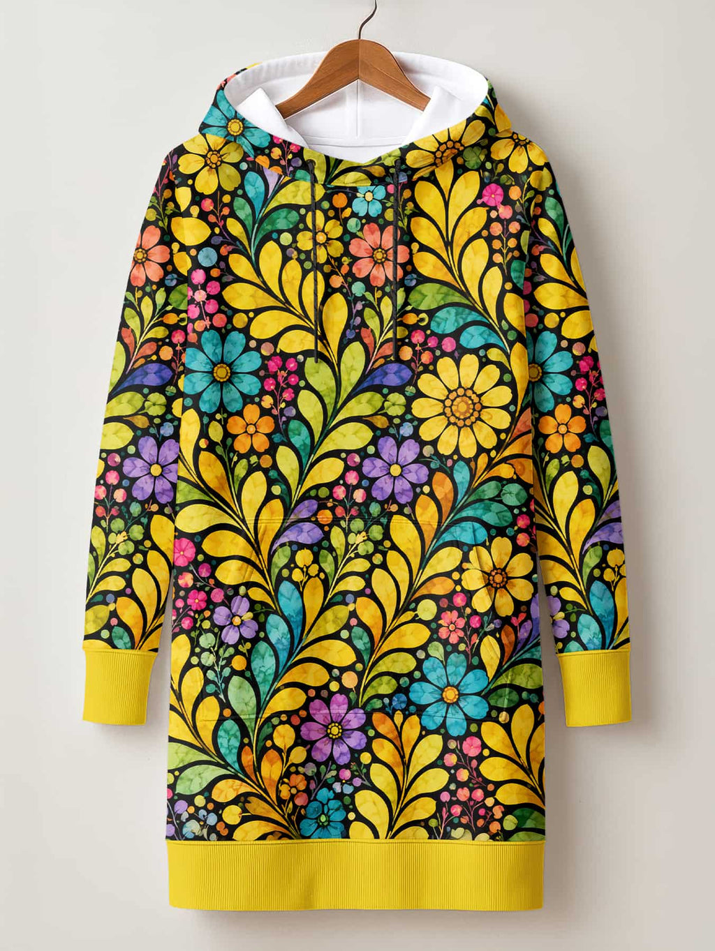 "Njano" Hoodie Dress