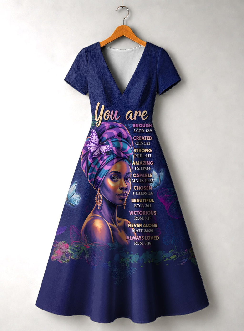Blue Orchid Short Sleeve Maxi Dress Promo