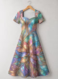"Almasi" Sweetheart Midi Dress