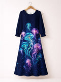 "Bahari" Long Sleeve Maxi Dress