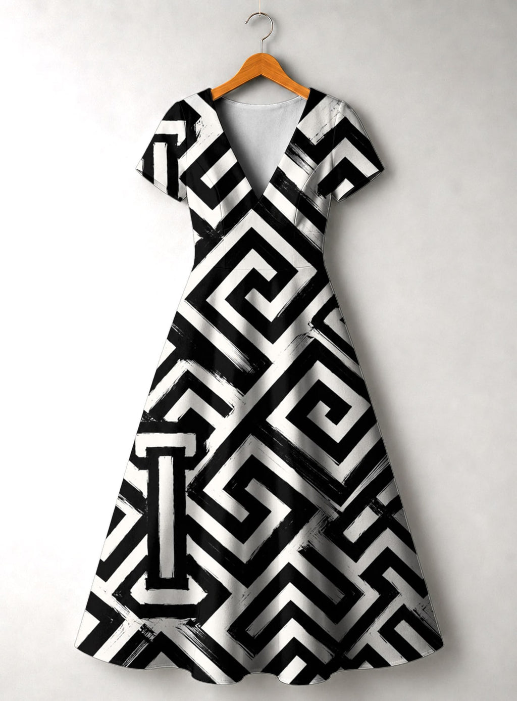 "Zamu" Short Sleeve Maxi Dress