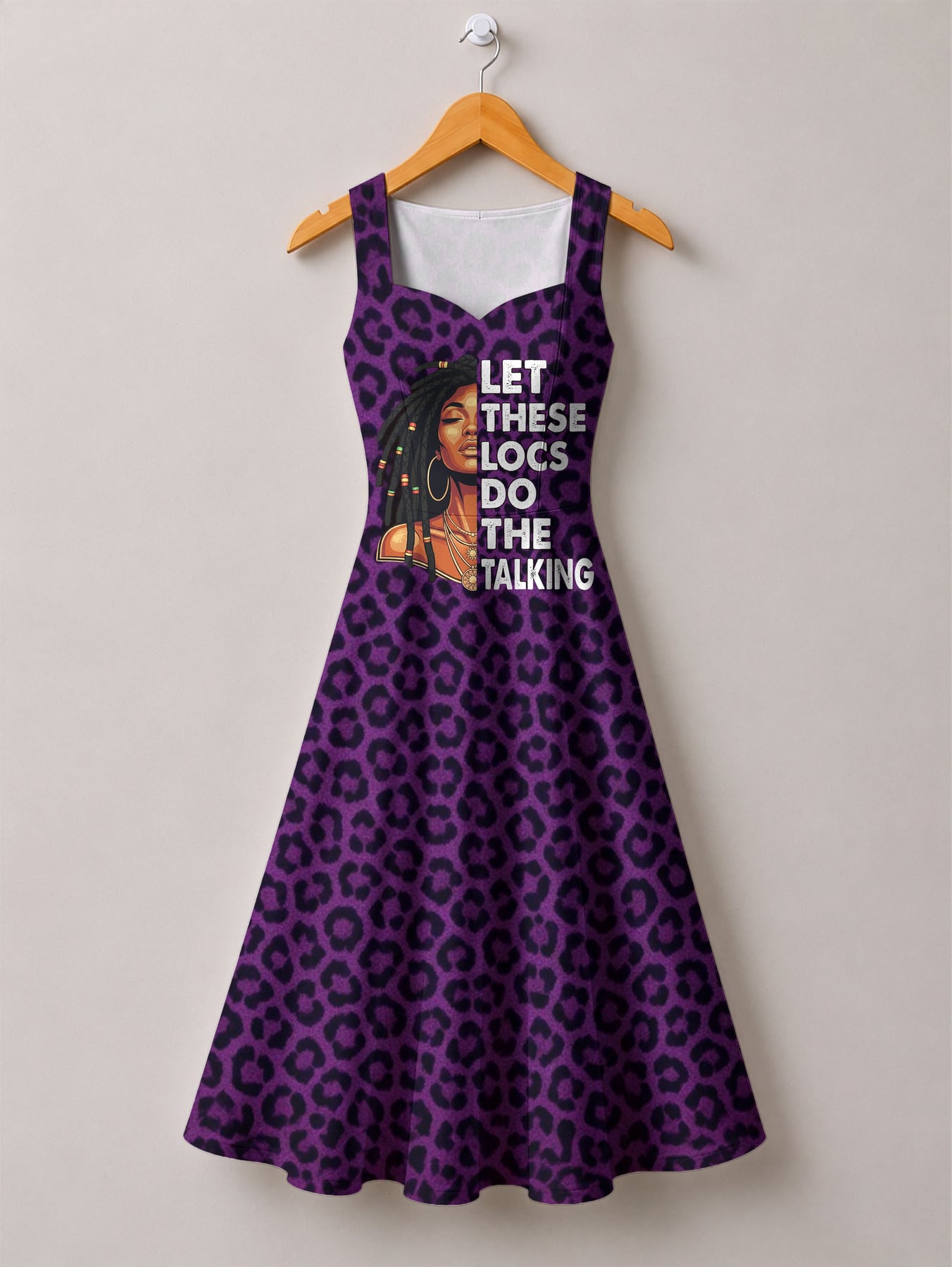 "Purple Leopard" Corset Dress